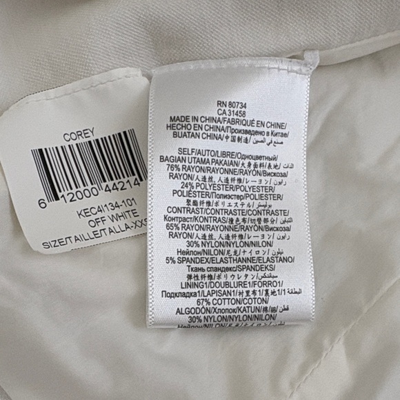 BCBGMaxAzria White Capri Cropped Blazer Size XXS - Picture 6 of 8